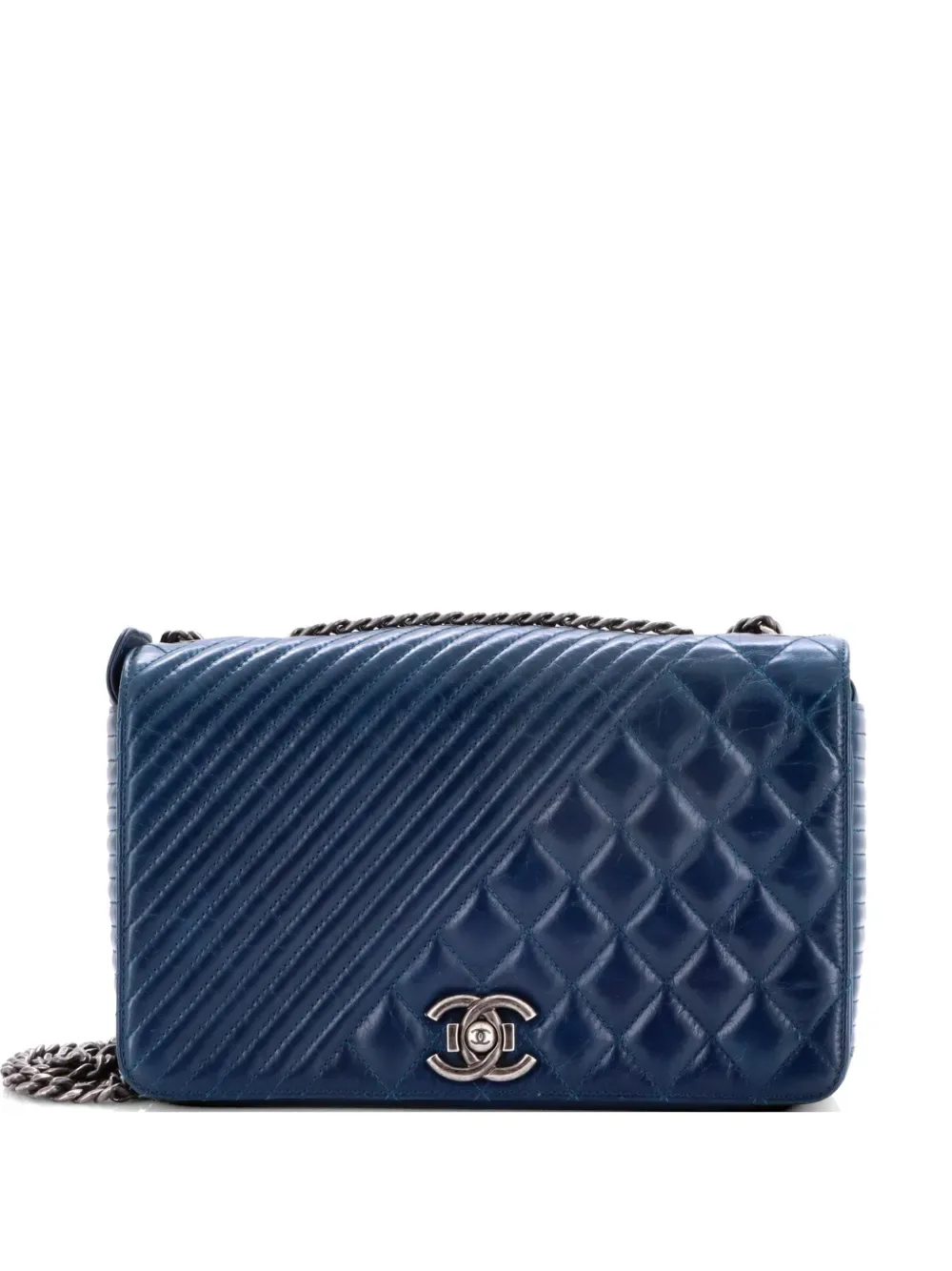 Coco Boy Flap Bag Quilted Aged Calfskin Medium shoulder bag -