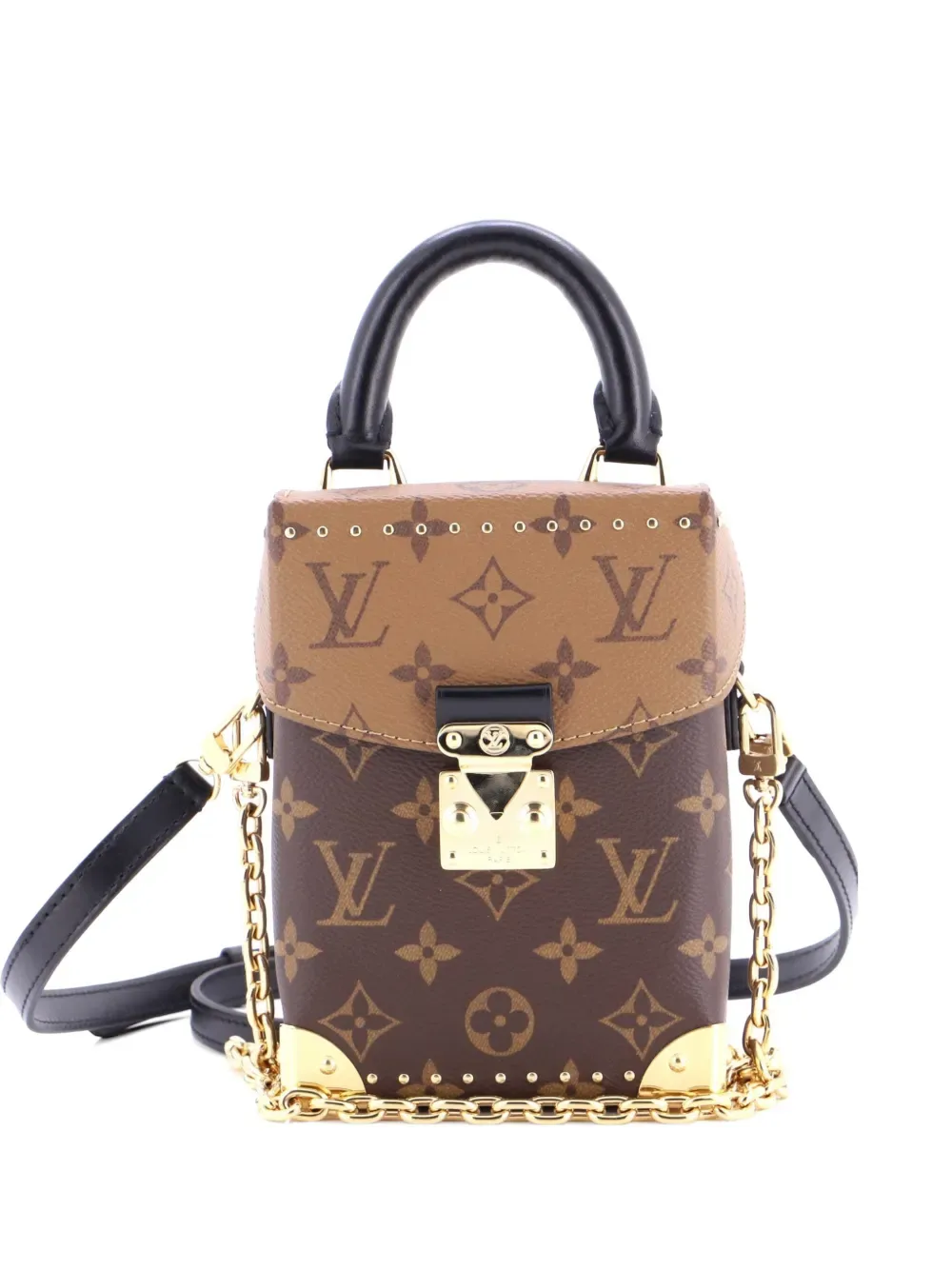 Camera Box NM Handbag Studded Reverse Monogram Canvas crossbody bag -