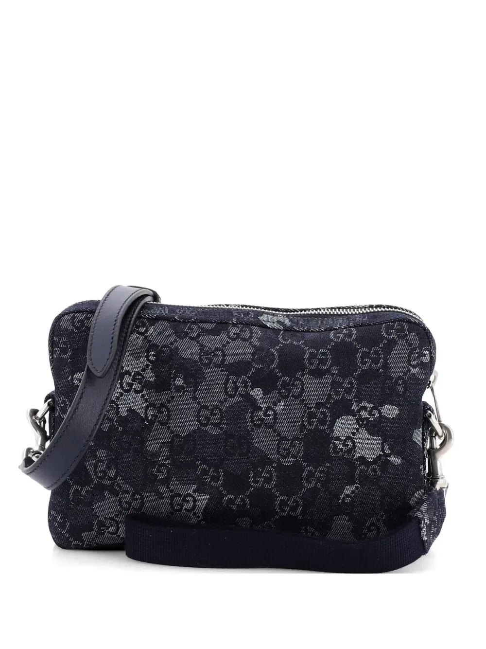 Convertible Camouflage GG Denim crossbody bag -