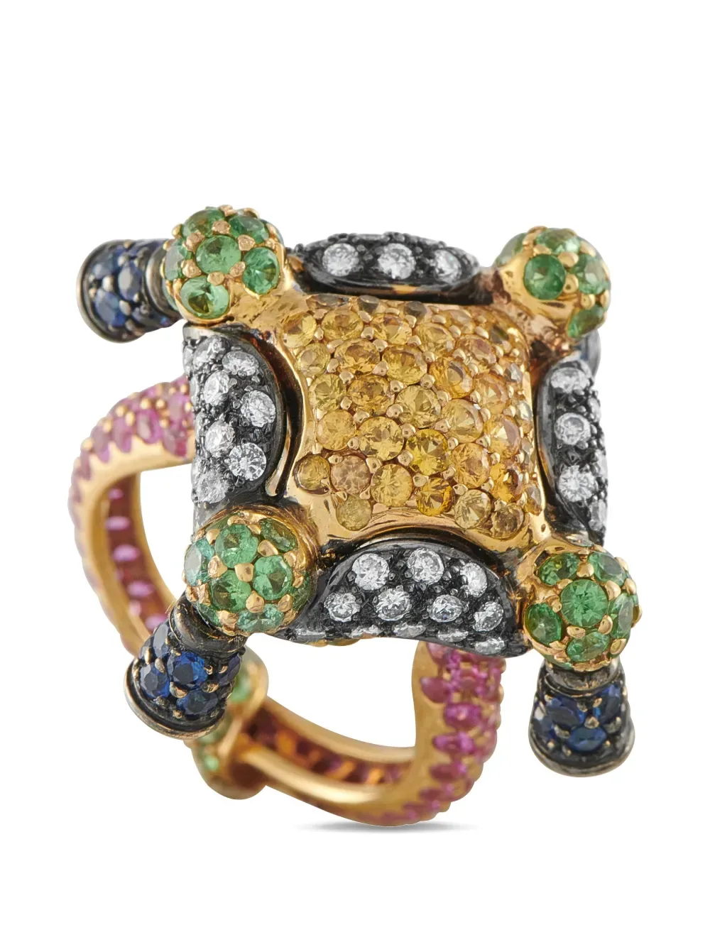 diamond sapphire ring -