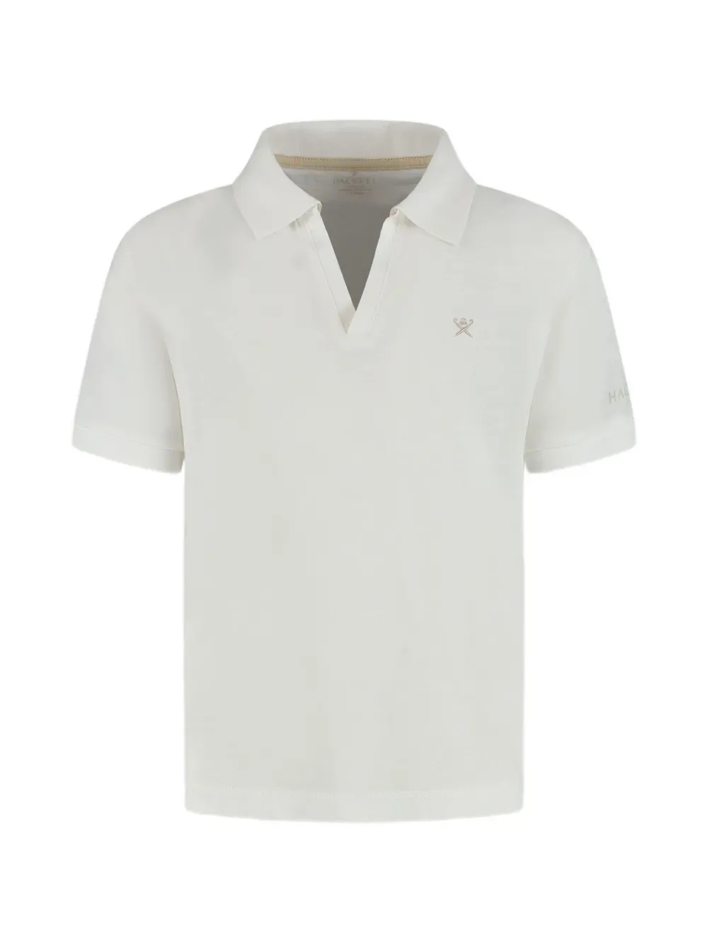 logo-embroidered polo shirt - by Hackett Kids