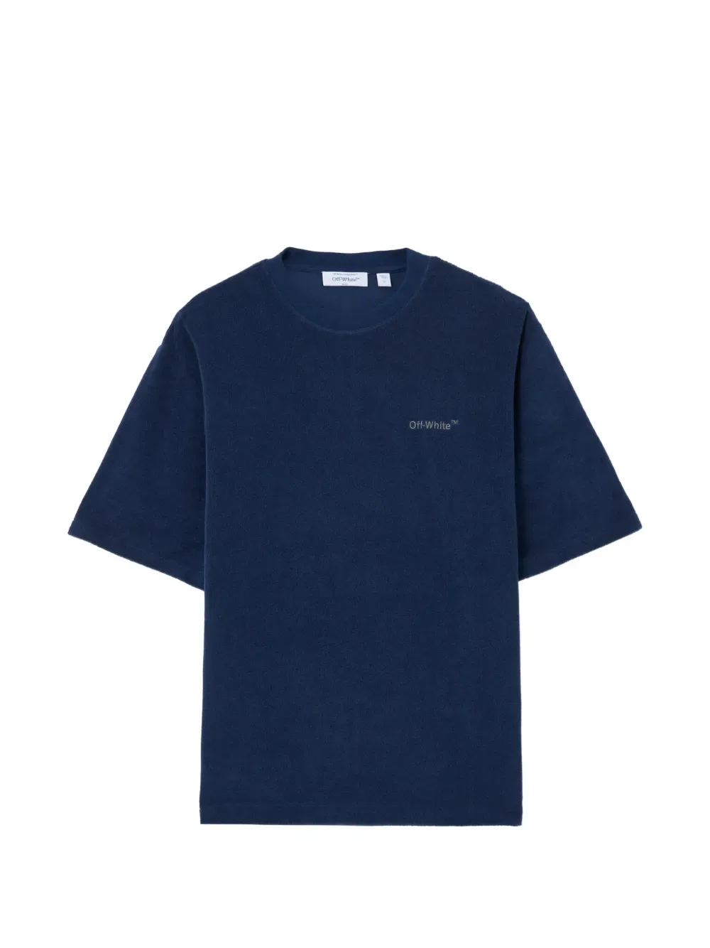 logo-detail terrycloth T-shirt -