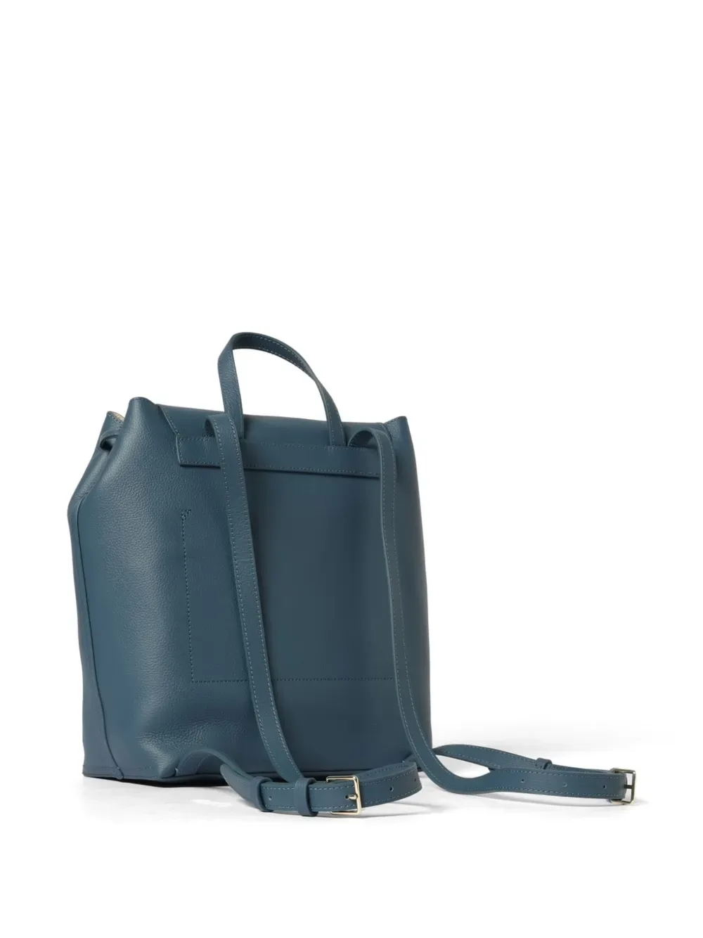 top-handle leather backpack -