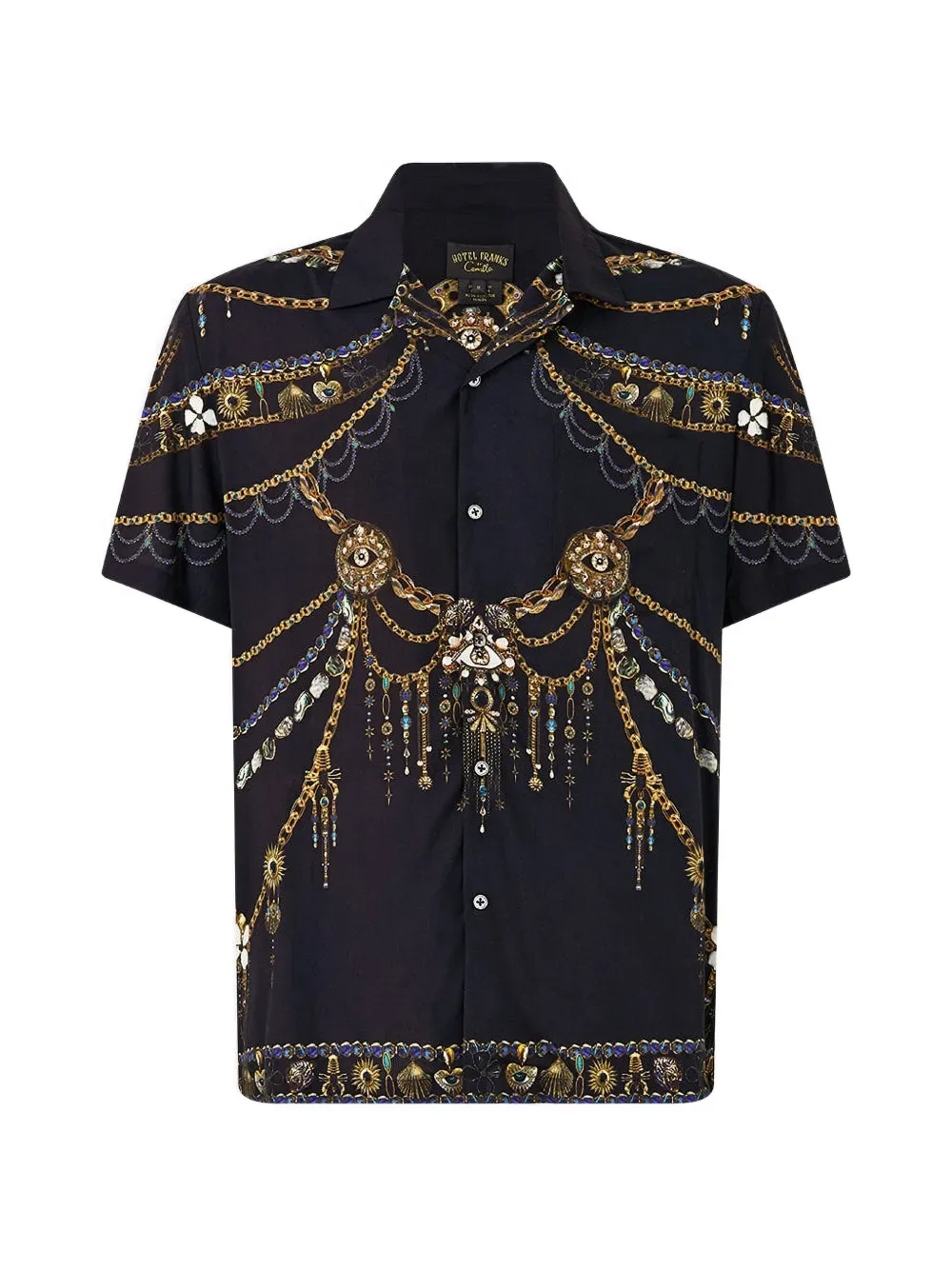 short-sleeve camp-collared shirt - by Camilla