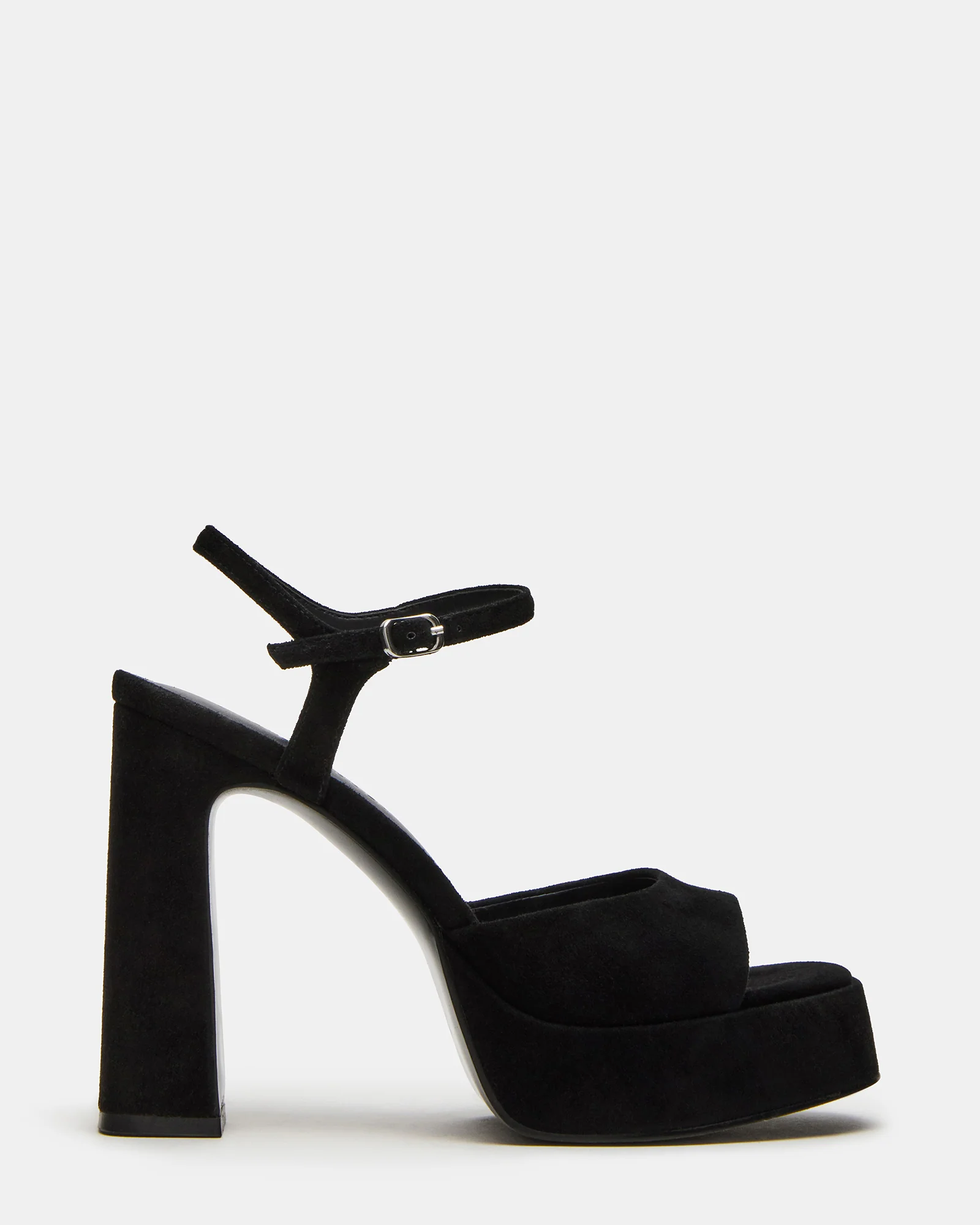 Liandra Block Heels - Black Suede
