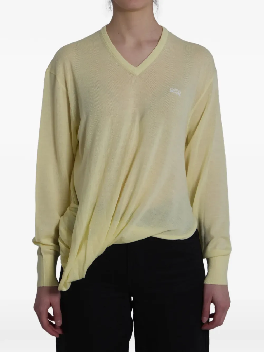 logo-embroidered sweater - by LOEWE
