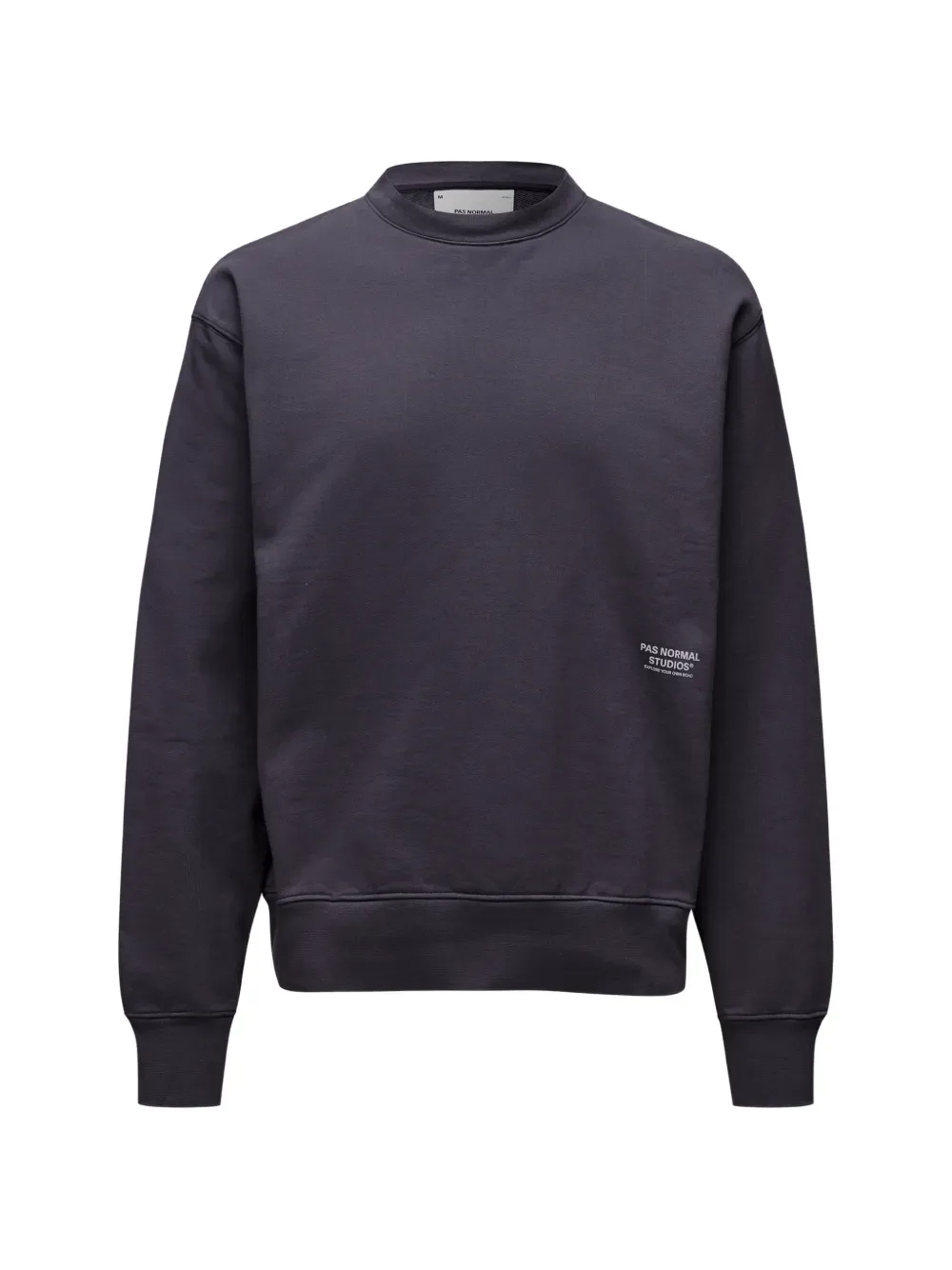 ribbed crew-neck sweatshirt -