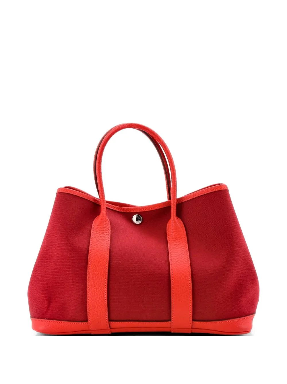 Garden Party Toile and Leather 30 Tote Bag