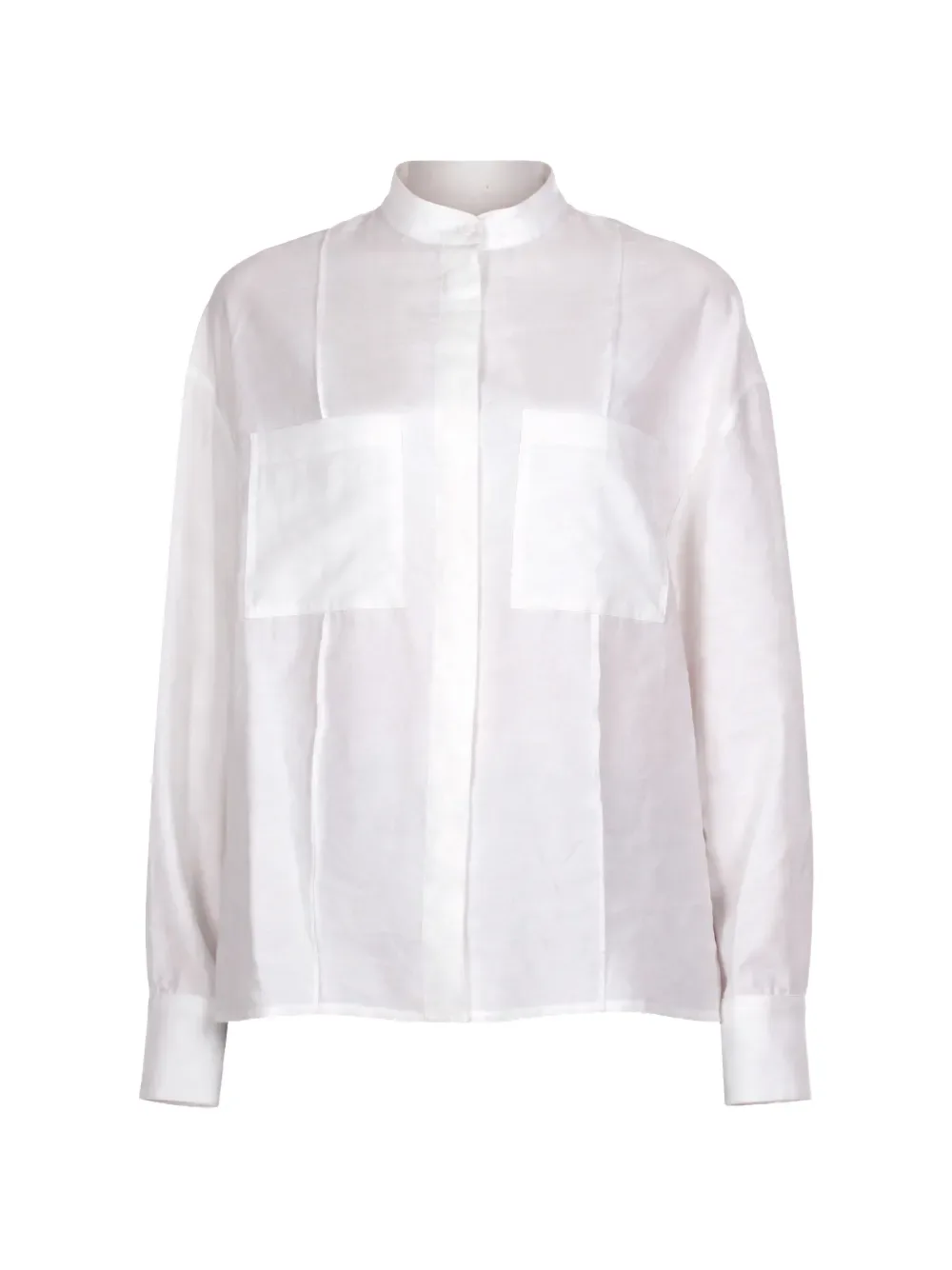band-collar shirt -