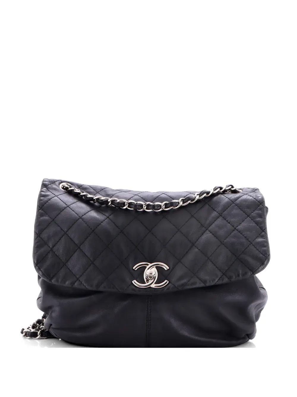 Trianon Messenger Bag Quilted Leather Large crossbody bag -