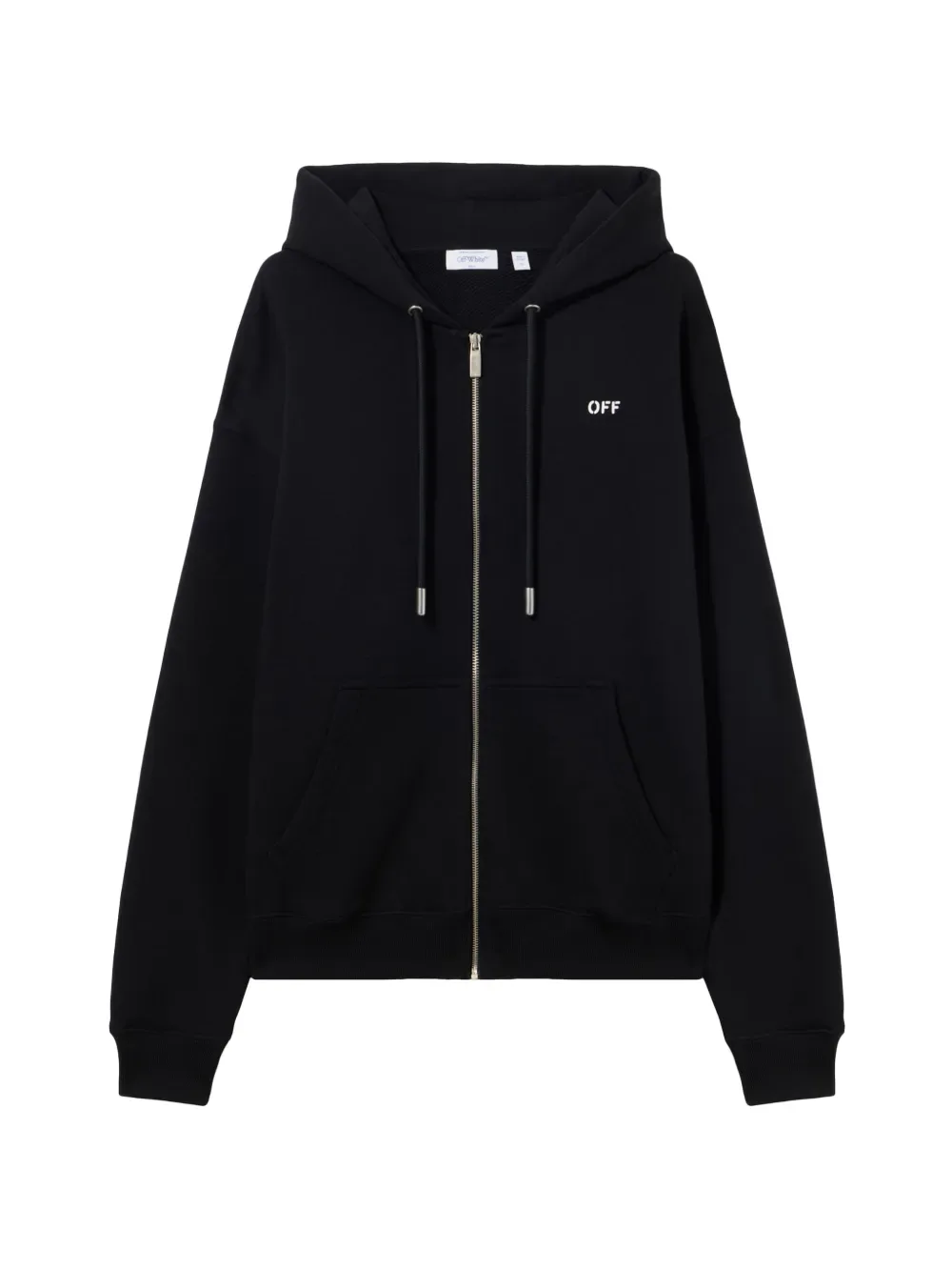 printed zip-up hoodie -