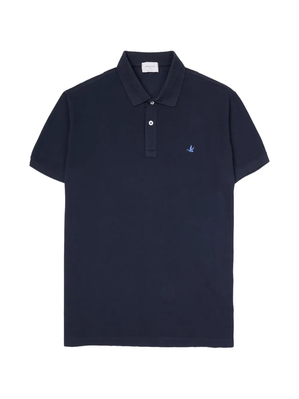 bird-motif polo shirt -