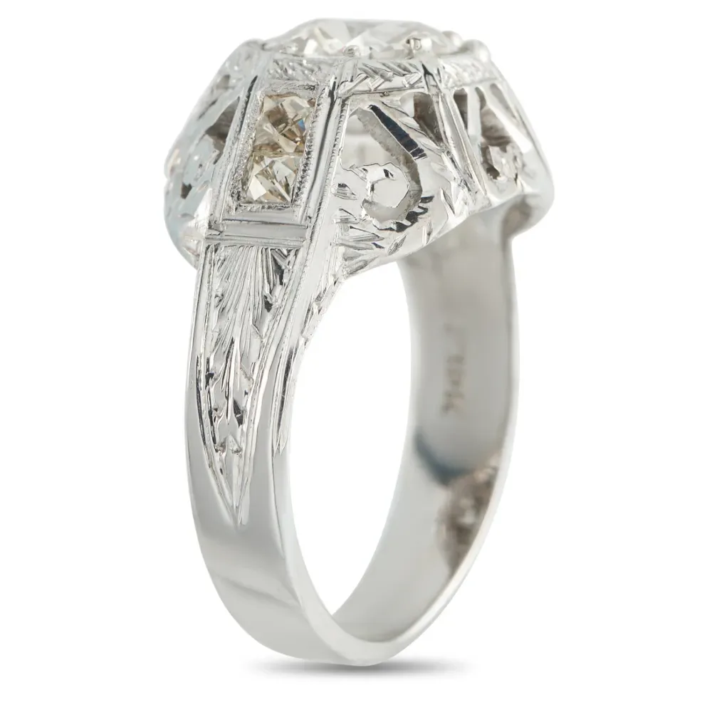 diamond-embellishment ring -
