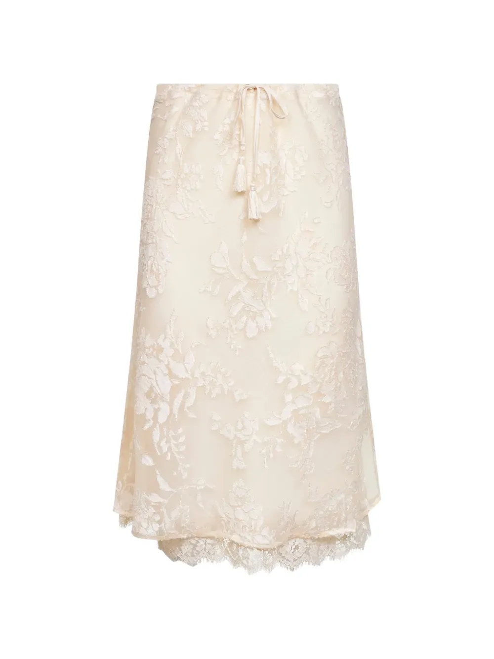 ramie midi skirt -