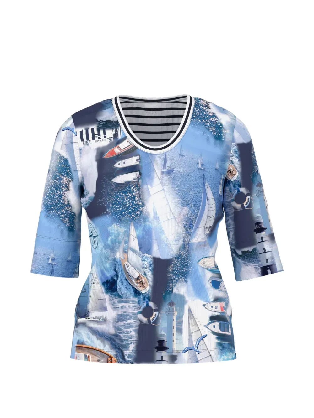graphic-print T-shirt - by MARCCAIN