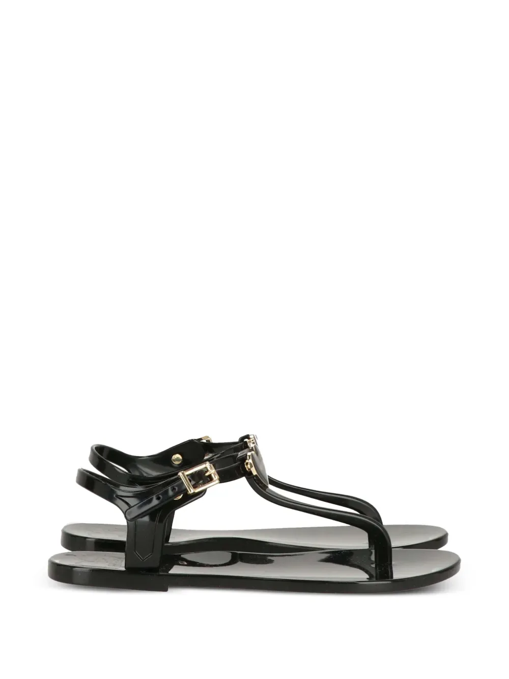 heart-charm flat sandals -