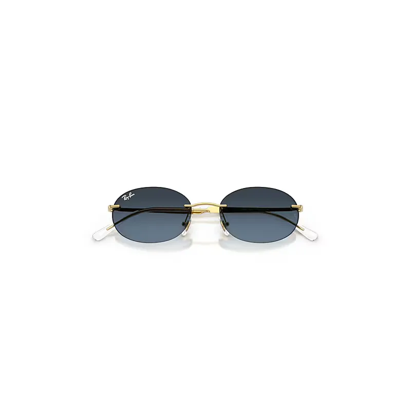 Rb3767 Sunglasses Arista Gold Frame Blue Lenses