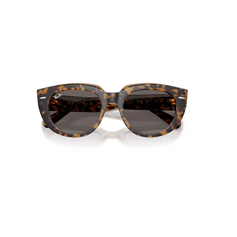 Doreen Sunglasses Havana on Transparent Brown Frame Grey Lenses