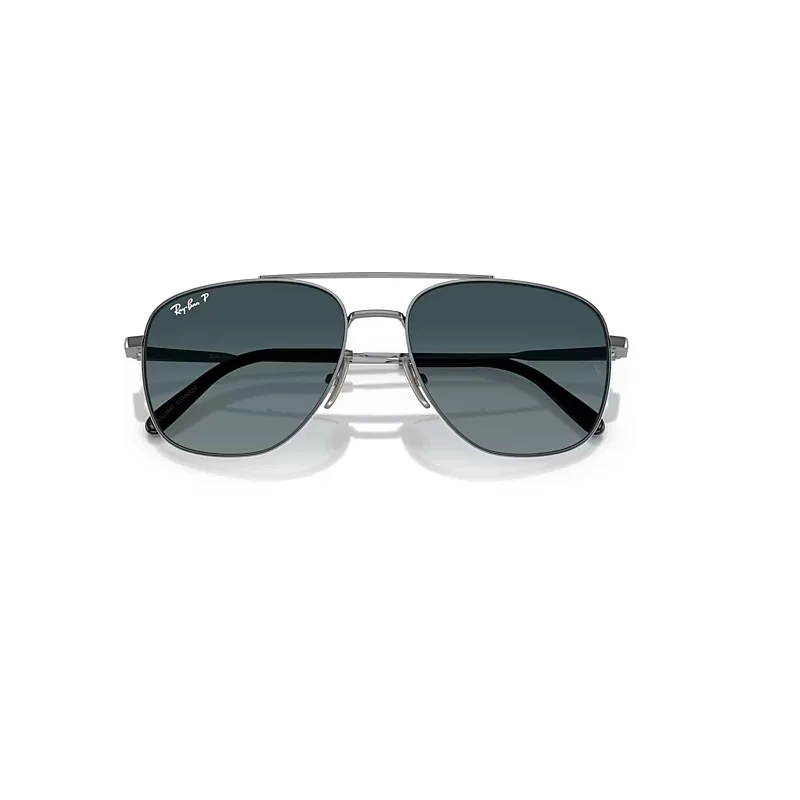 William Titanium Sunglasses Blue Lenses Polarized