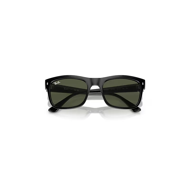 Rb4428 Sunglasses Black Frame Green Lenses