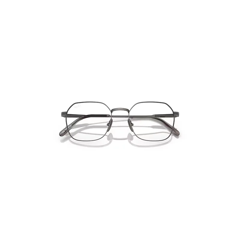 Jim Titanium Optics Eyeglasses Gunmetal Frame Clear Lenses Polarized