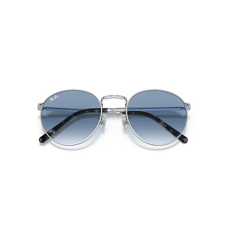 New Round Sunglasses Blue Lenses