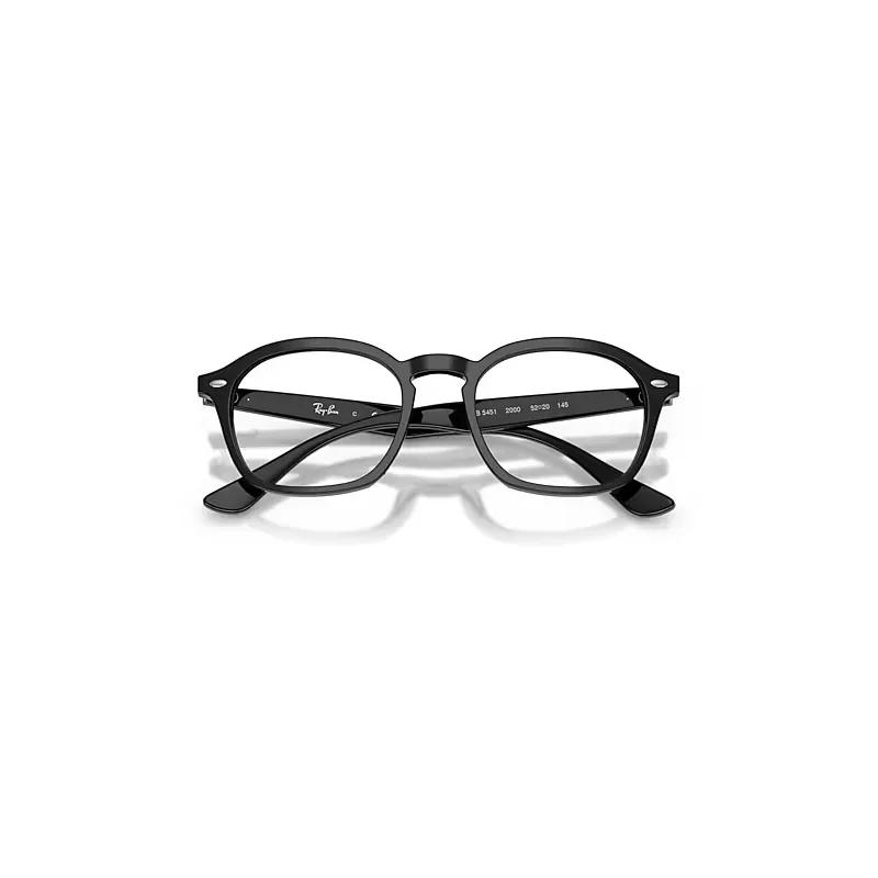 Rb5451 Optics Eyeglasses Black Frame Clear Lenses Polarized by Ray-Ban