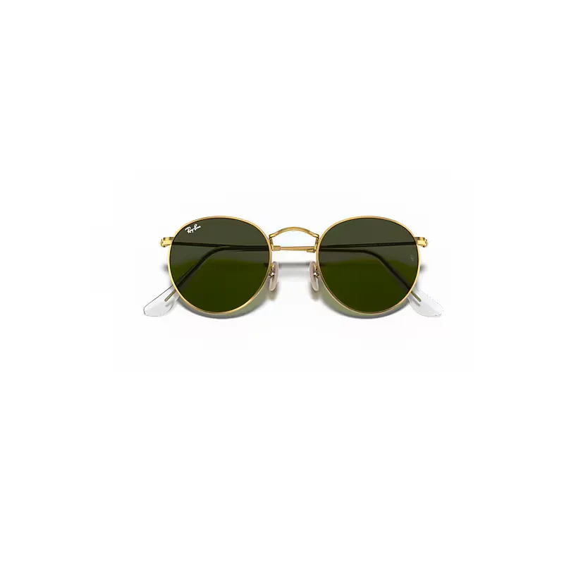 Round Metal Sunglasses Green Lenses by Ray-Ban