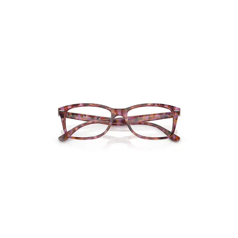 Rb5428 Optics Eyeglasses Red & Purple Havana Frame Clear Lenses Polarized
