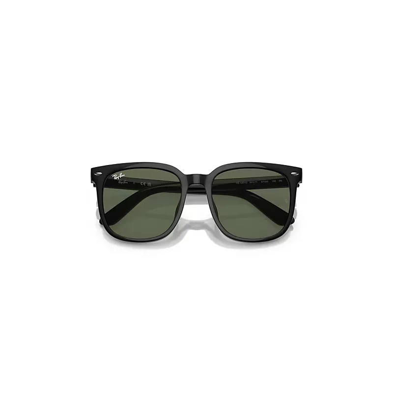 Rb4401d Sunglasses Black Frame Green Lenses