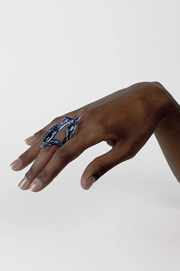 Handmade Angel Tears Glass Ring