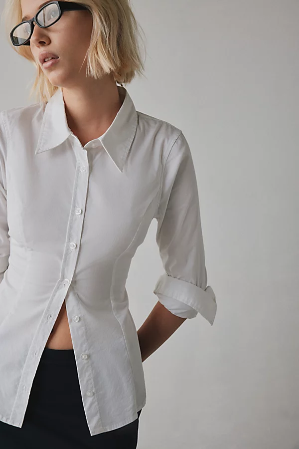 Leilani Slim Button Up Shirt Top