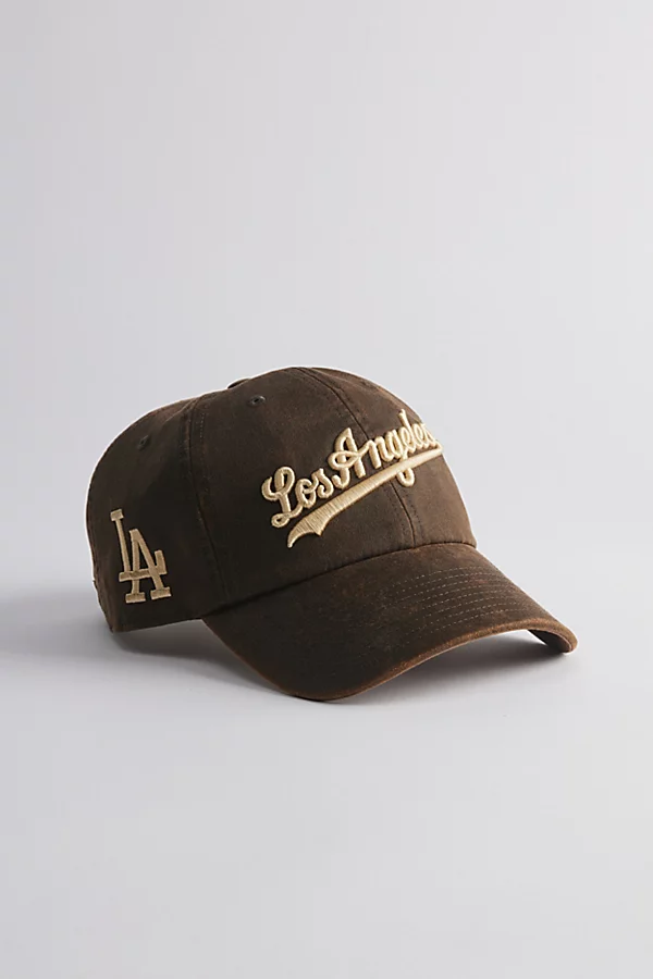 MLB Los Angeles Dodgers Faux Leather Dad Hat