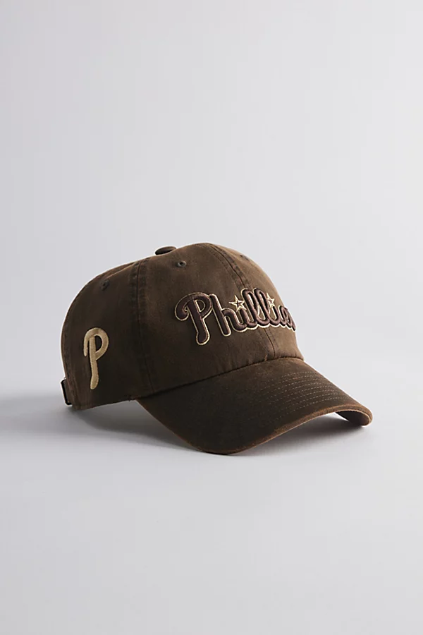 MLB Philadelphia Phillies Faux Leather Dad Hat