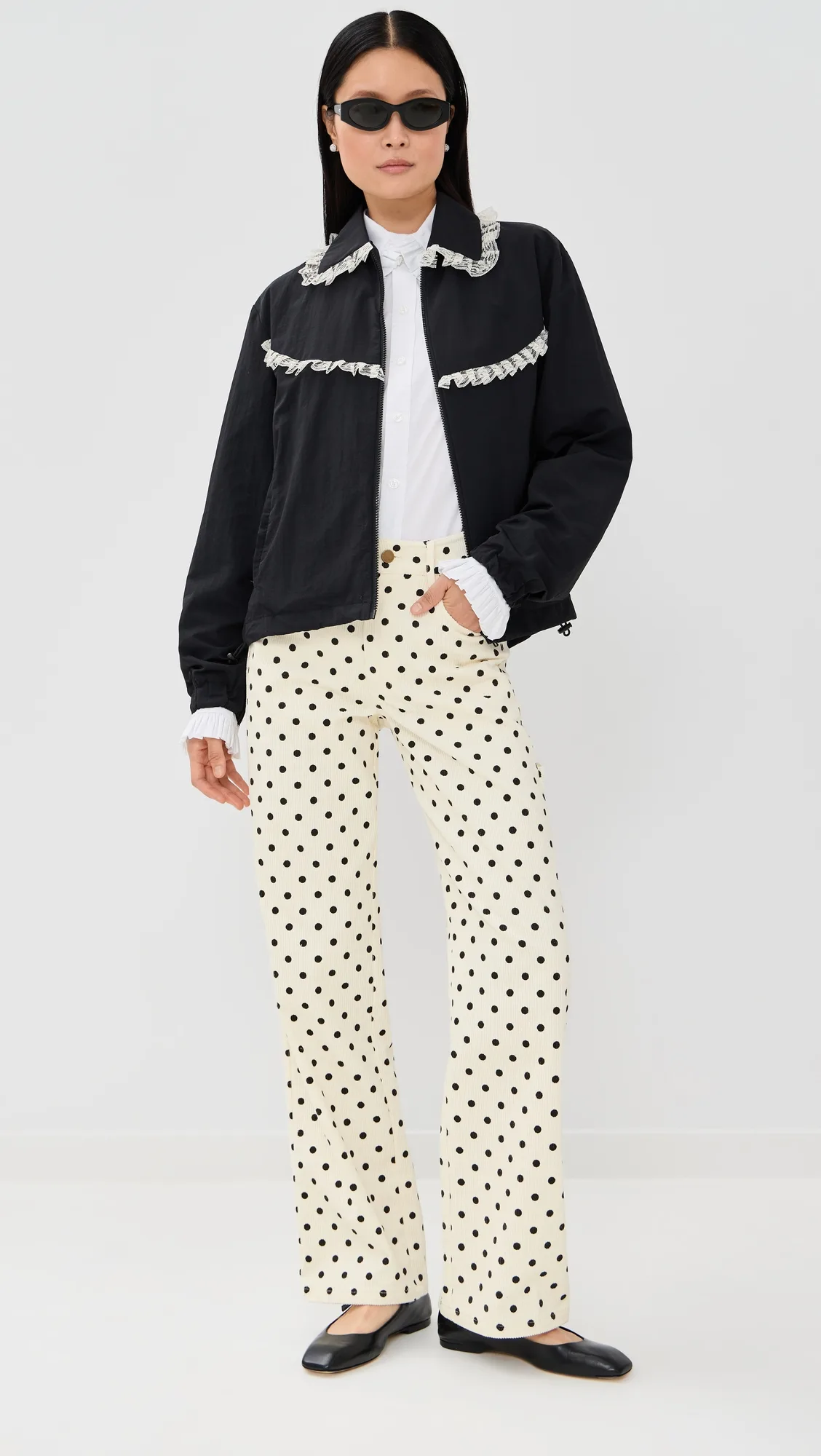 Sid Polka Dot Corduroy Pants by Tanner Fletcher