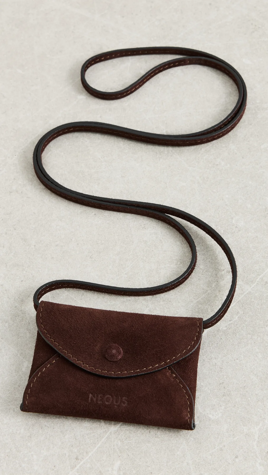 Mintaka Pocket Suede Pocket Crossbody Bag by NEOUS