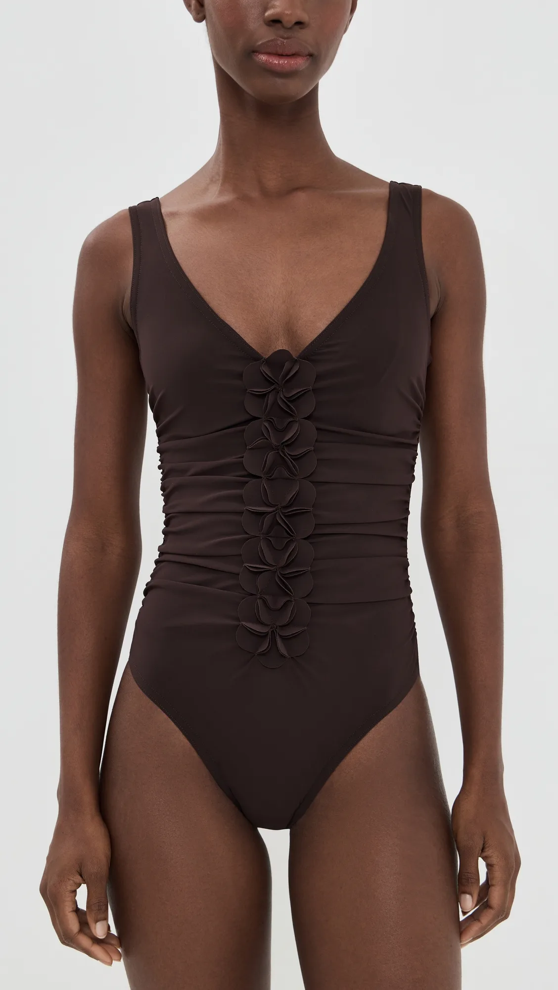Tess V Neck Silent Underwire Tank One Piece