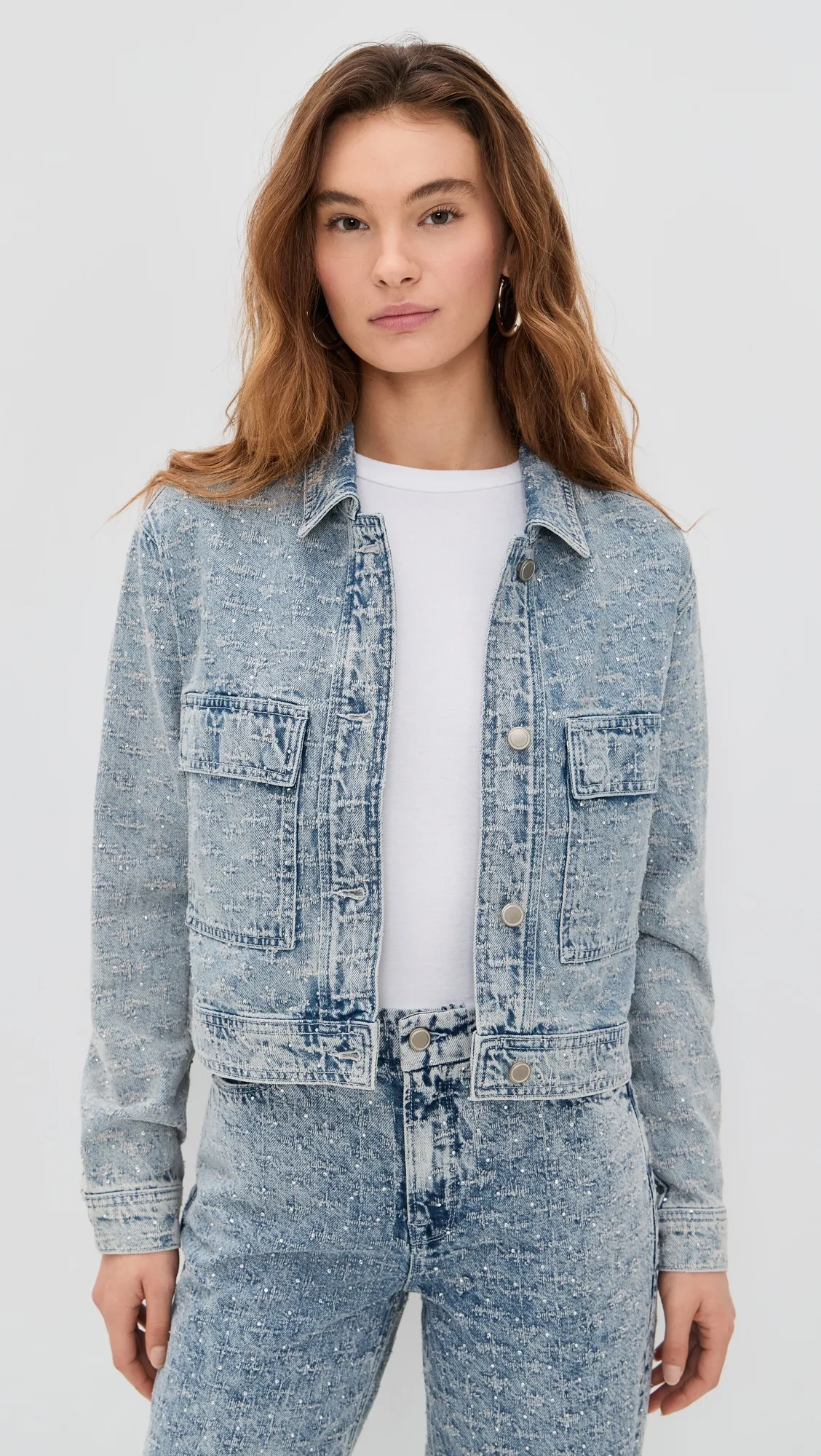 Crystal Denim Jacket by Good American