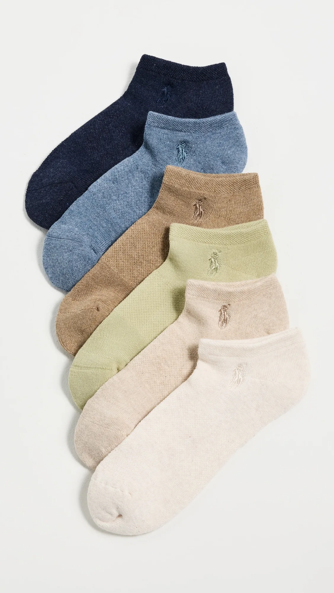 Low Cut Half Cushion Socks 6 Pack by Polo Ralph Lauren