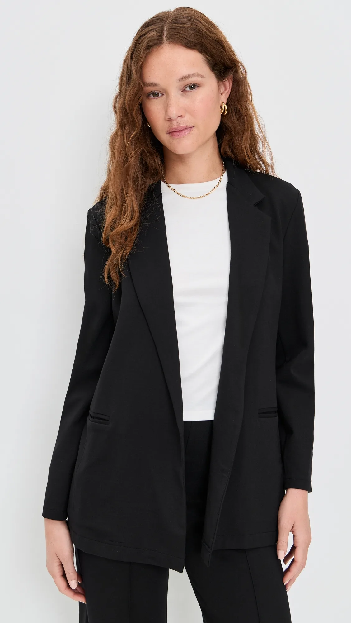 Ponte Knit Oversized Blazer