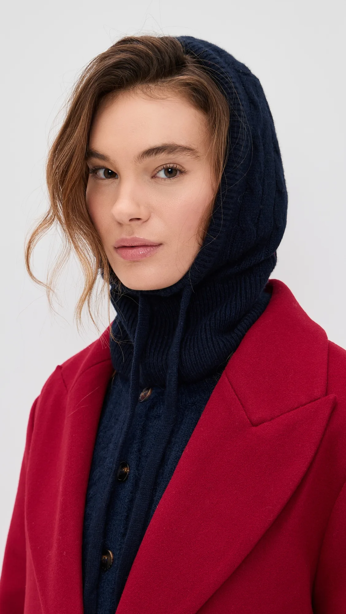 Wool Cashmere Cable Hoodie by Polo Ralph Lauren