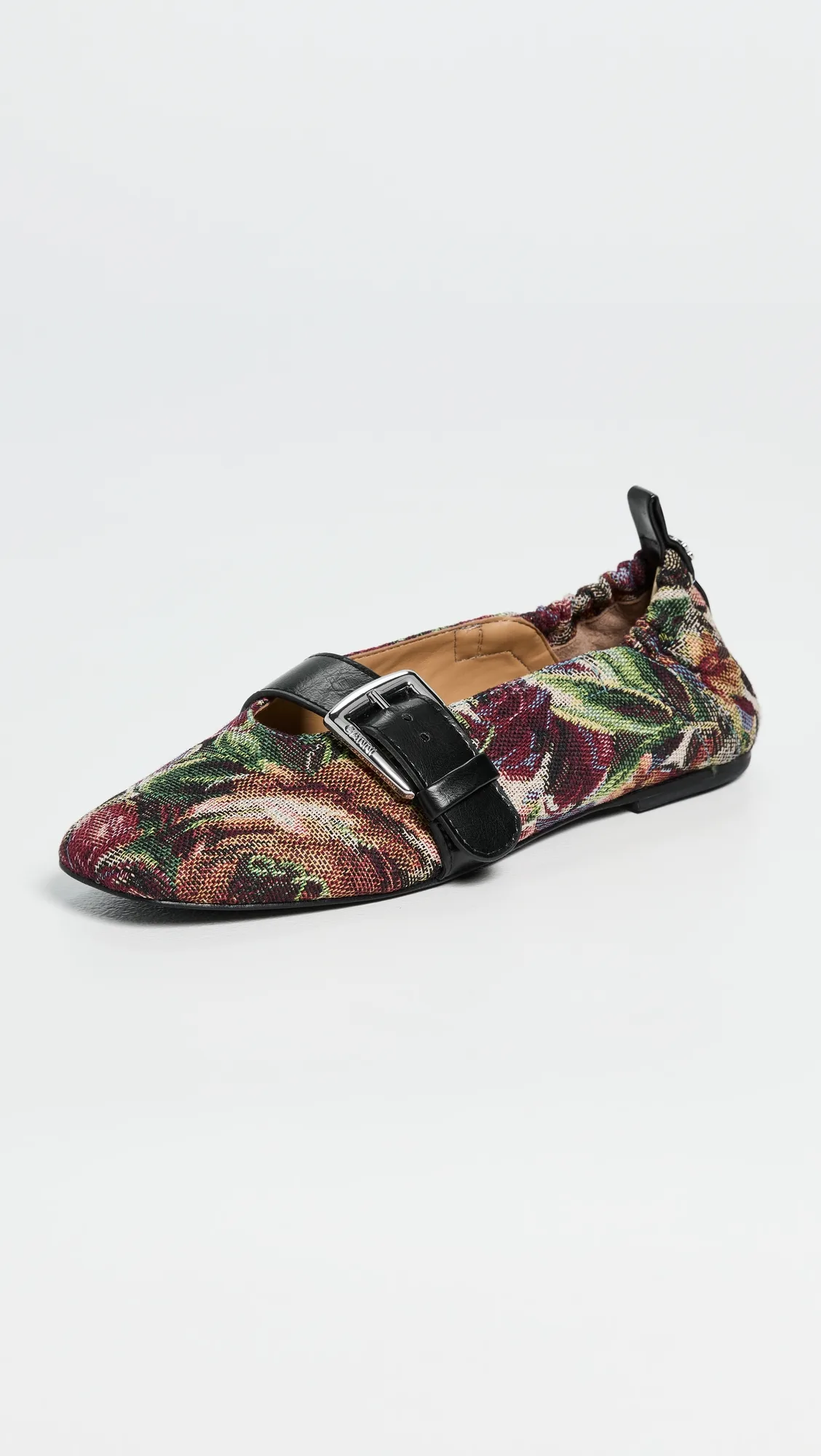 Butterfly Strap Ballerina Tapestry Flats