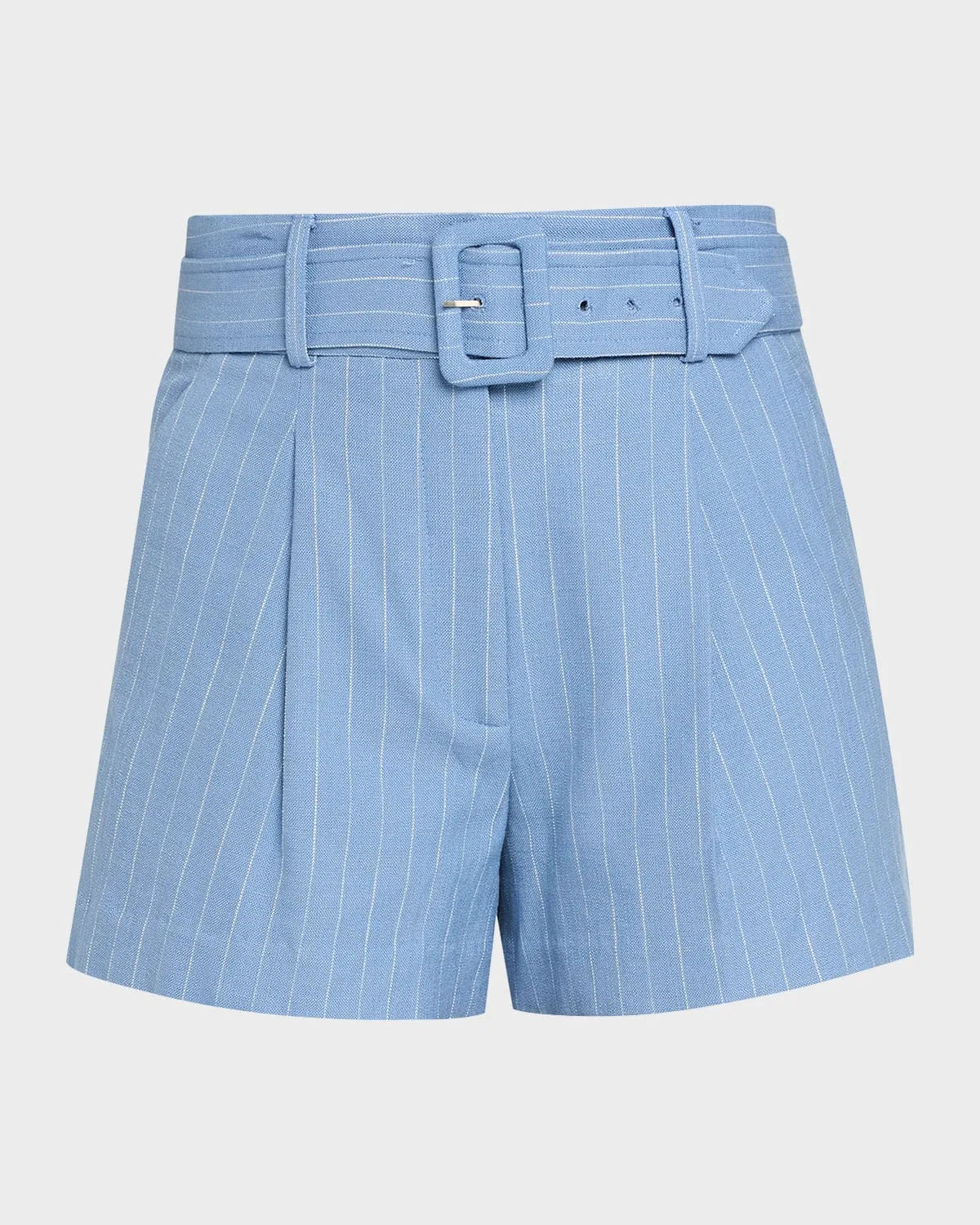 Piper Belted Pinstripe Shorts