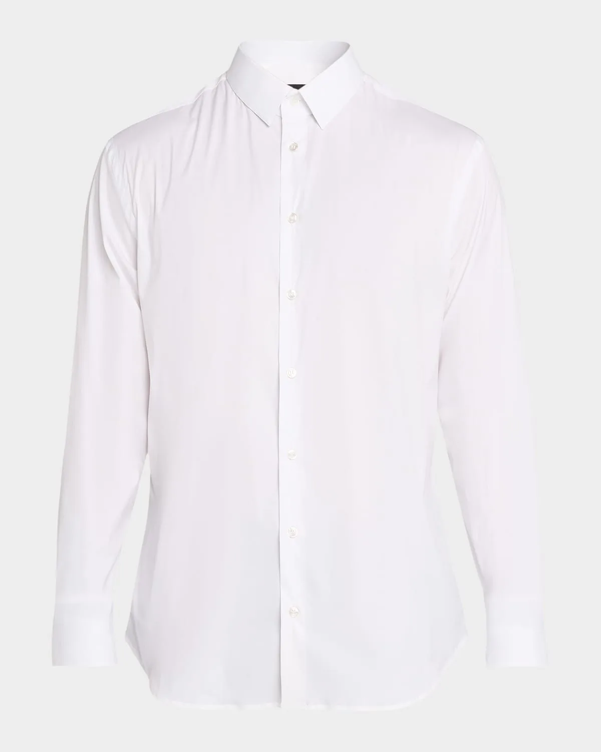 Solid Stretch Poplin Sport Shirt