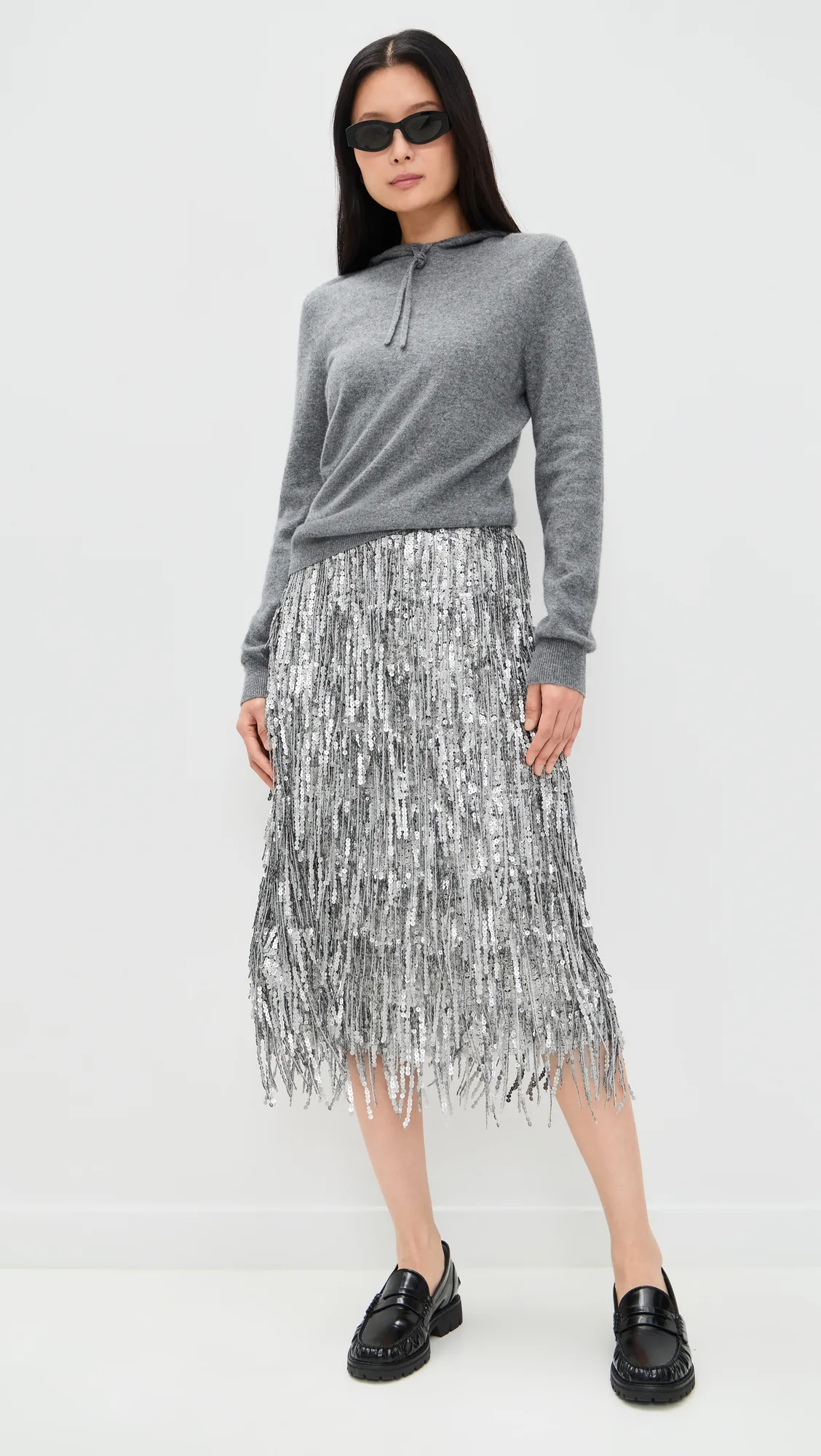 Billie Sequin Midi Skirt by rag & bone