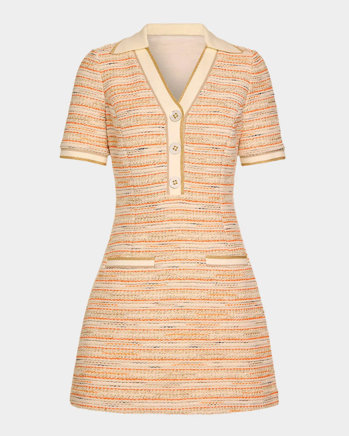 Blythe Tweed Collared Mini Dress