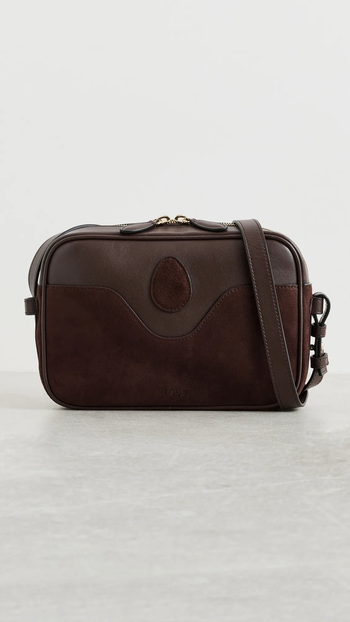 Leo Leather and Suede Crossbody Bag