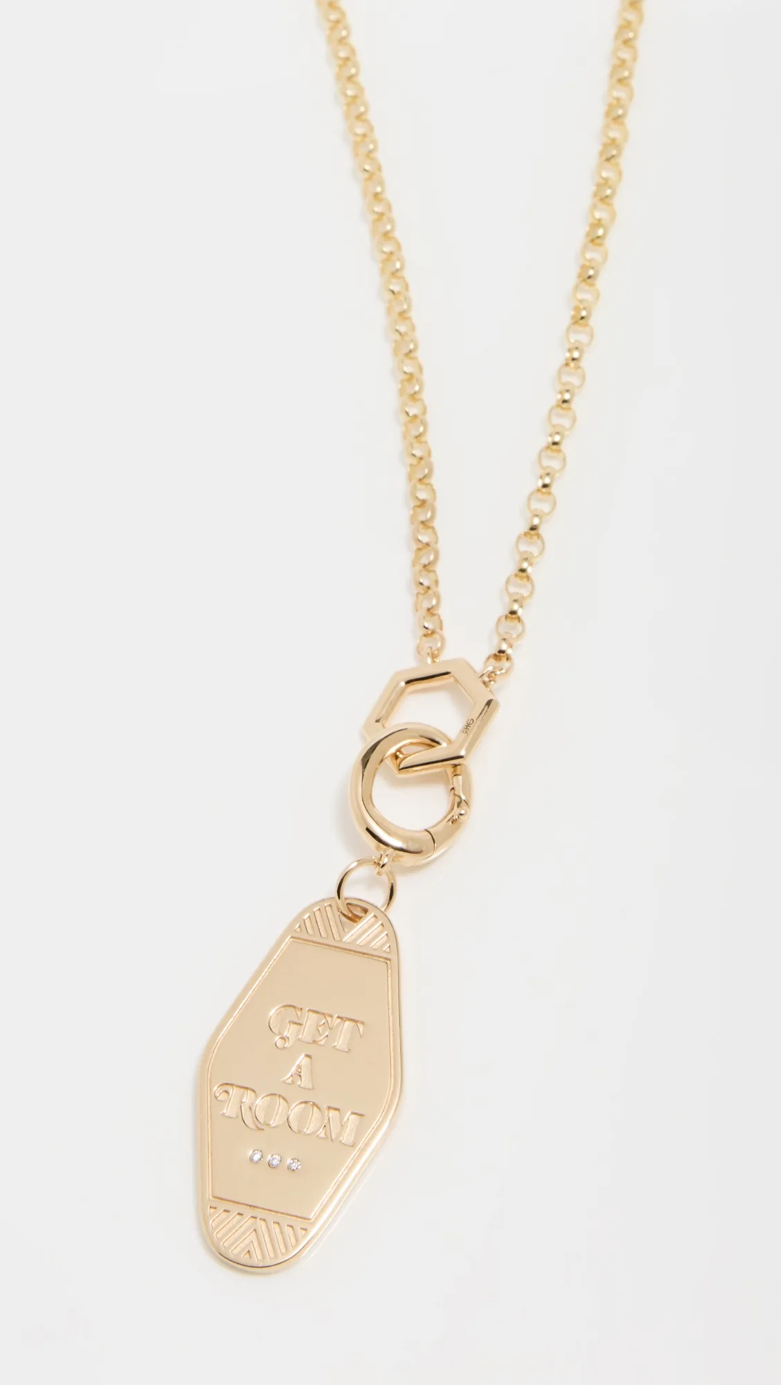 18" Mini Hex Rolo & Get A Room Mini Keychain Charm by Harwell Godfrey