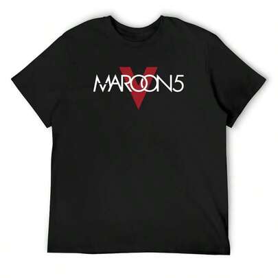 This Love-Maroon 5-Maroon Maroon 5-Maroon 5 T-Shirt by SHEIN