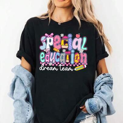 Special Education Dream Team Shirt 100% Cotton Oversized